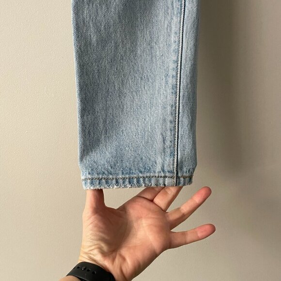 Levi's 501 Mid Rise Denim Light Wash Button-Fly Casual Skinny Jeans Blue 25 - Picture 7 of 10